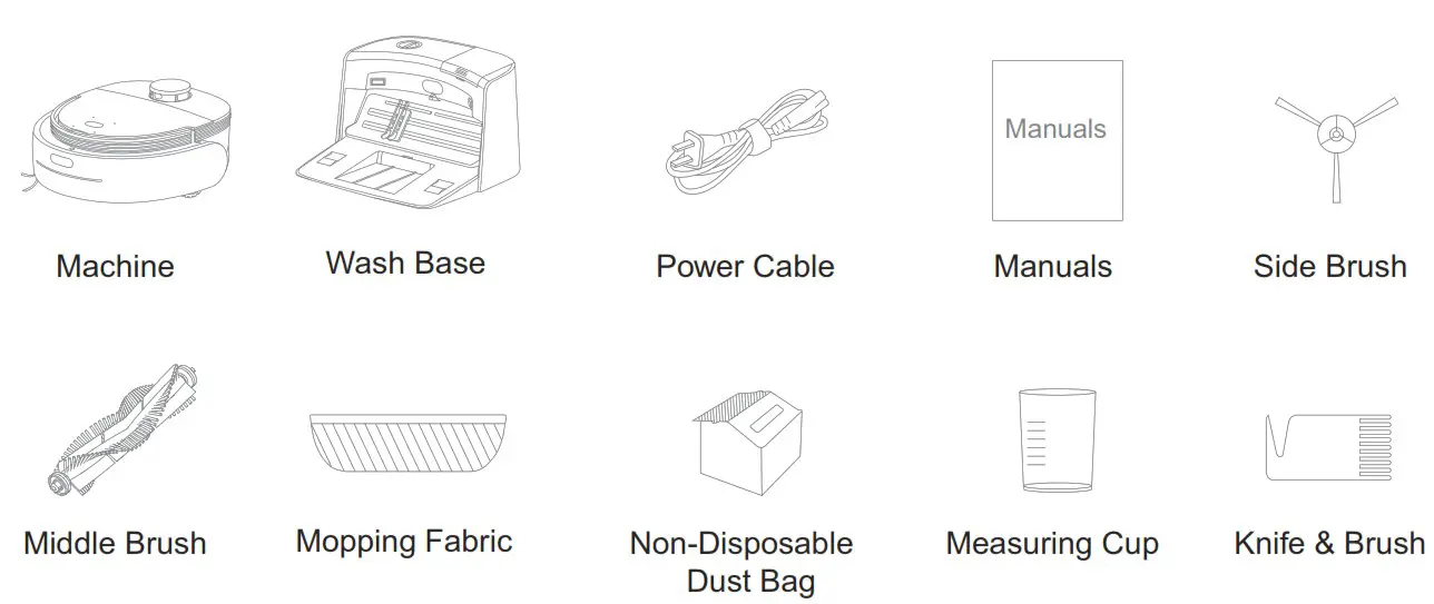 MILAGROW iMapMaxJoy SelfCleaning Wet&DryRoboticVacuumCleaner - Product and Accessories 1