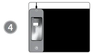 manhattan 425513 XXL RGB LED Gaming Mousepad with Wireless Charger 10 W - fig