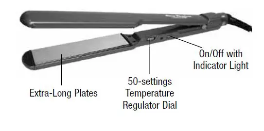 BaByliss PRO BABNT3072 Nano Titanium Professional Straightener fig 1