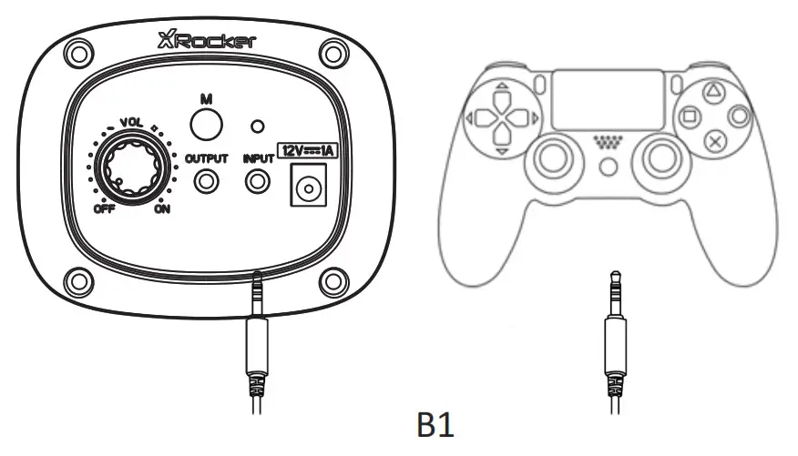 XRocker 5140301 2 0 Bluetooth with RGB LED Light - CONNECT BY CONTROLLER
