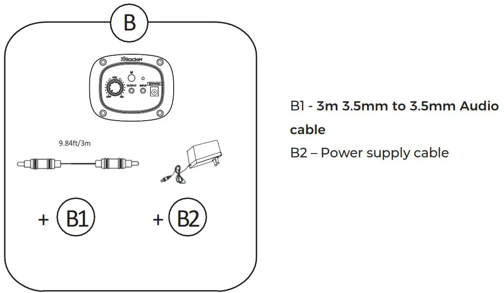 XRocker 5140301 2 0 Bluetooth with RGB LED Light - Table of contents