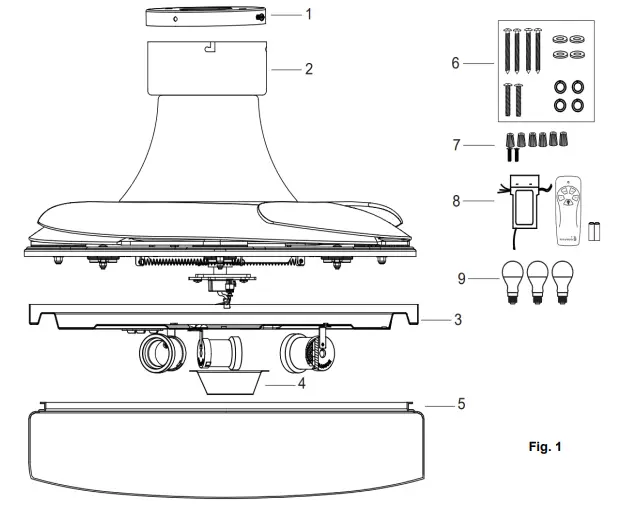 FANAWAY-MyaChrome-Indoor-Retractable-Blade-Fandelier-1