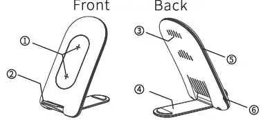 CIRTEK WI02 Foldable Wireless Charger Fig1