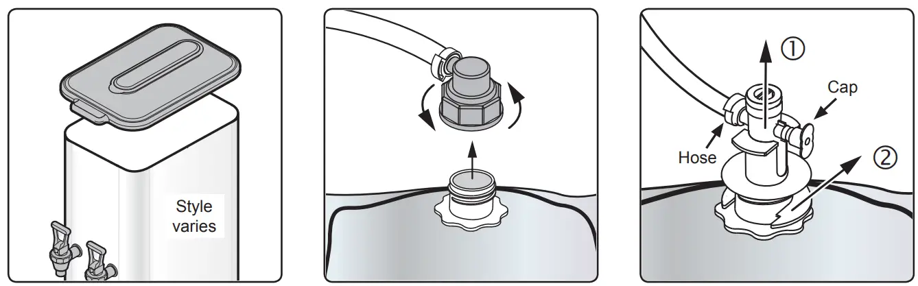 Curtis TCC1 Liquid Concentrate Iced Tea Coffee Dispensers - diagram 13