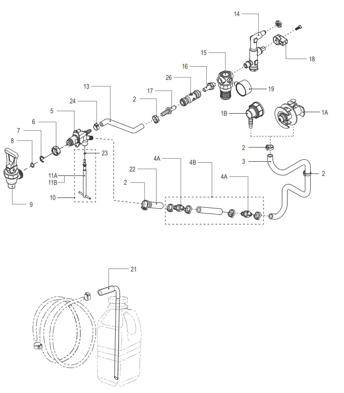 Curtis TCC1 Liquid Concentrate Iced Tea Coffee Dispensers - diagram 2