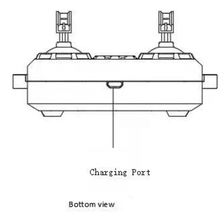 Guangdong Yuxing Technoligy Industry 17013 Remote Control Instruction Manual - Bottom View