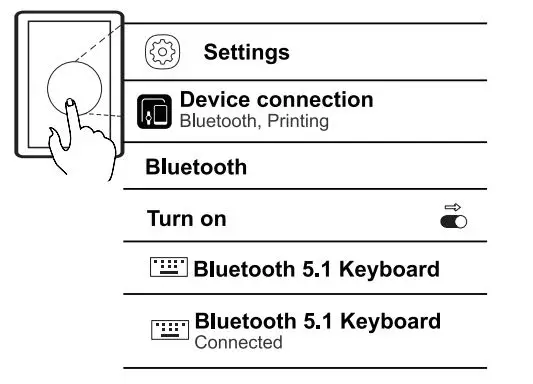 KINGTIME BD7615B Wireless Keyboard with Touchpad 14