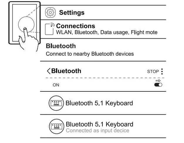 KINGTIME BD7615B Wireless Keyboard with Touchpad 18
