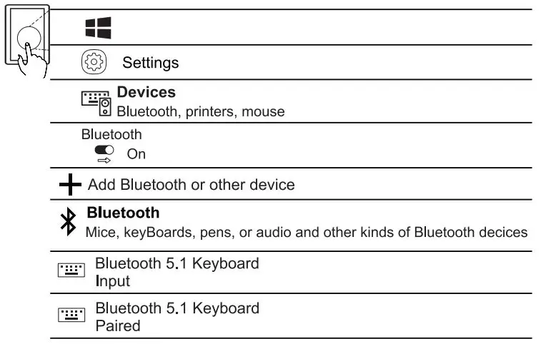 KINGTIME BD7615B Wireless Keyboard with Touchpad 22