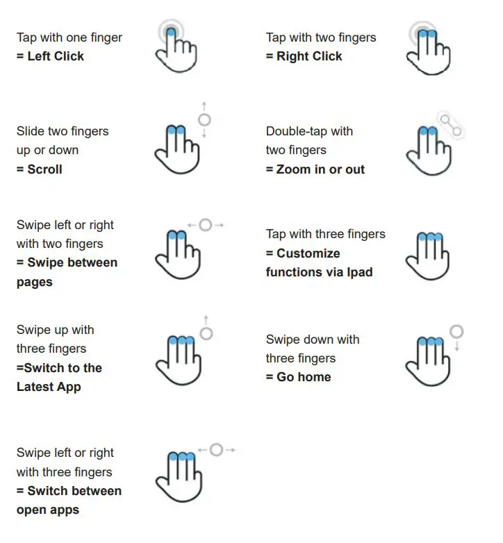 KINGTIME BD7615B Wireless Keyboard with Touchpad 28