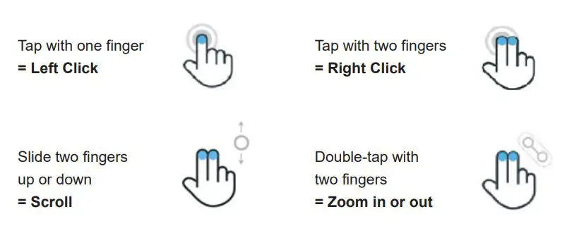 KINGTIME BD7615B Wireless Keyboard with Touchpad 30