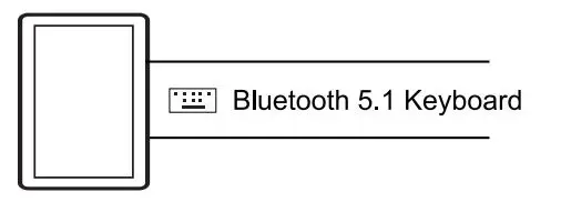 KINGTIME BD7615B Wireless Keyboard with Touchpad 8