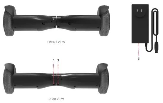 JETSON JZONE BLK Zone All Terrain Hoverboard - Packing