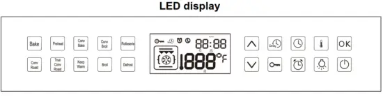 Empava EMPV 24WOC17 24 Inch Single Wall Oven - LED display