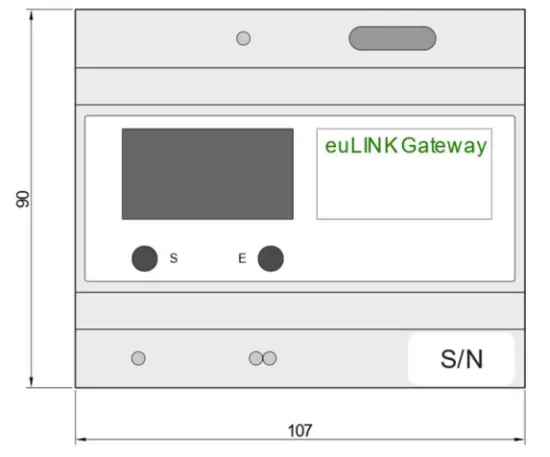 eutonomy EULINK Multiprotocol Gateway - Drawings of kit components