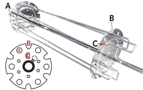 USING THE KEBAB ACCESSORY