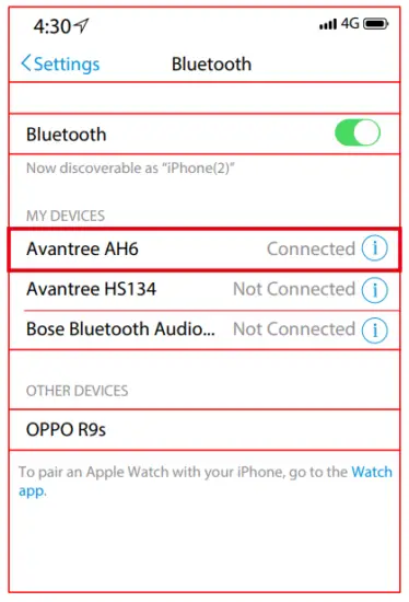 Pair to mobile device 
