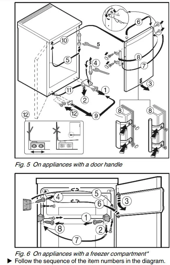 LIEBHERR TP1764 Countertop Fridge User Guide - Fig. 5,6