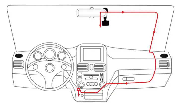 LAMTTO C300 Dual Dash Cam Front and Inside 1080P User Manual - Set up and Installation