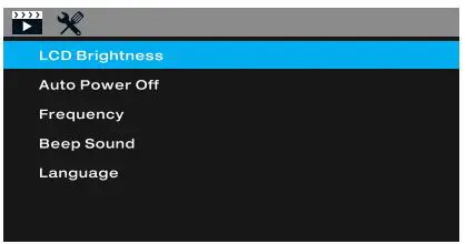 LAMTTO C300 Dual Dash Cam Front and Inside 1080P User Manual - LCD Brightness