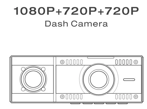 LAMTTO C300 Dual Dash Cam Front and Inside 1080P User Manual
