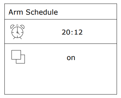 Arm Schedule