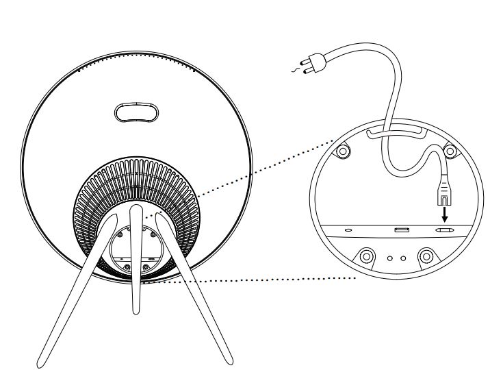 BANG and OLUFSEN Beoplay A9 4th Generation User Guide - Plug in
