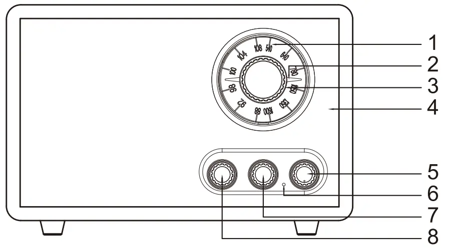 VICTROLA VRS 5000 Linden Wood Bluetooth Radio - fig1