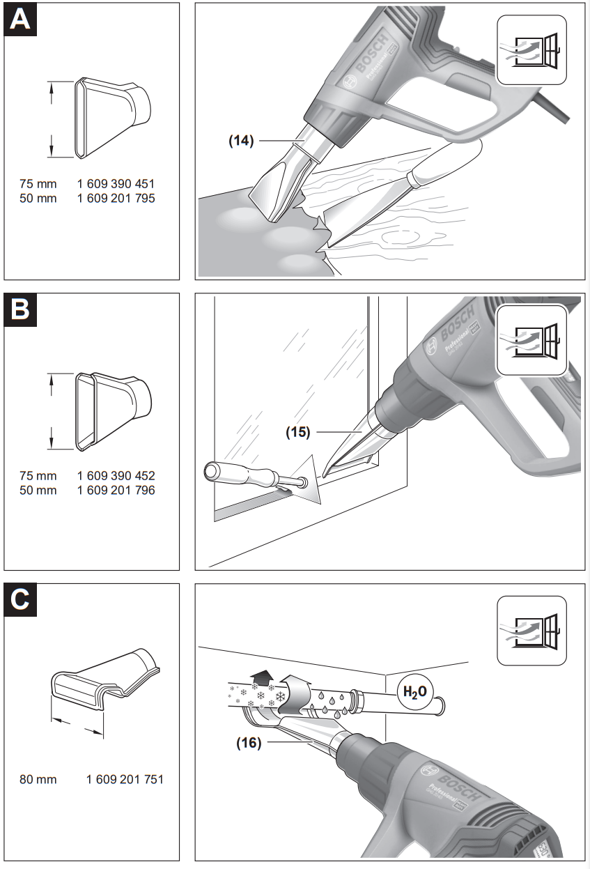BOSCH 20-63 GHG Professional Heat Gun - fig 1