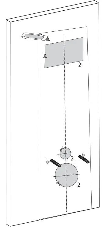 SwissMadison Wall-Hung Carrier System - ·· Ensure template is plumb