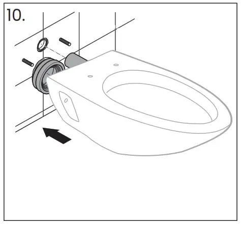 SwissMadison Wall-Hung Carrier System · Before mounting bowl