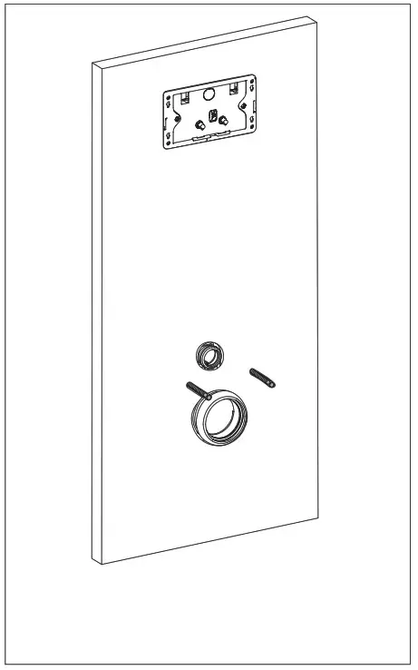 SwissMadison Wall-Hung Carrier System -· Cut drywall