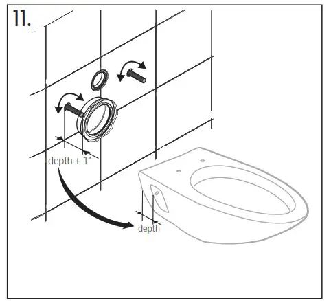 SwissMadison Wall-Hung Carrier System - · Use slotted end