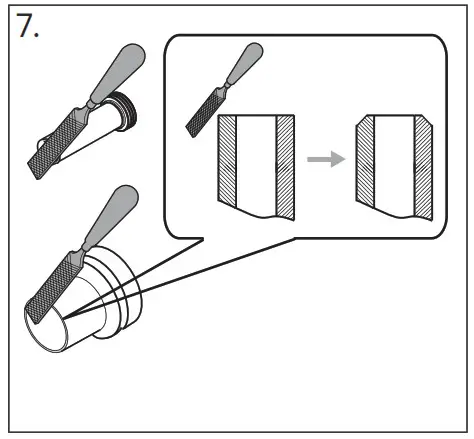 SwissMadison Wall-Hung Carrier System - ·After cutting