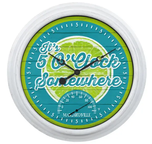 La-Crosse-433-3841MV2T-5.75-Inch-Margaritaville-Indoor-Outdoor-Wall-Clock-product