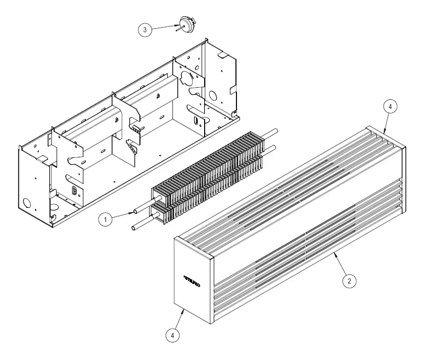 STELPRO ALUX4 Aluminum Architectural Baseboard fig 3