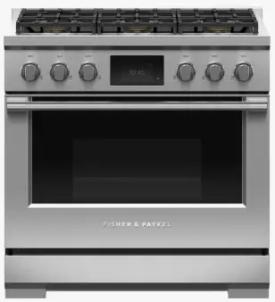 Fisher Paykel RDV3-366-N Dual Fuel Range Self-cleaning