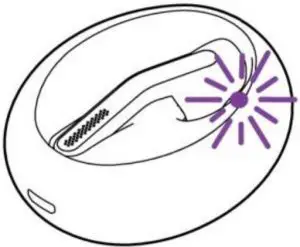 Reset mode (headset in charging case