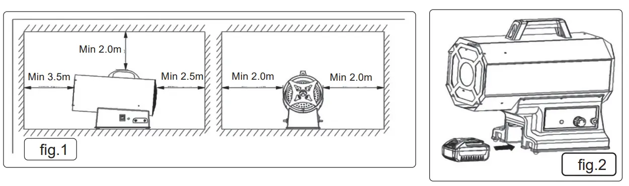 SEALEY LP69C Cordless or Corded Space Warmer Propane Heater - fig 1