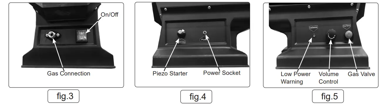 SEALEY LP69C Cordless or Corded Space Warmer Propane Heater - fig 2