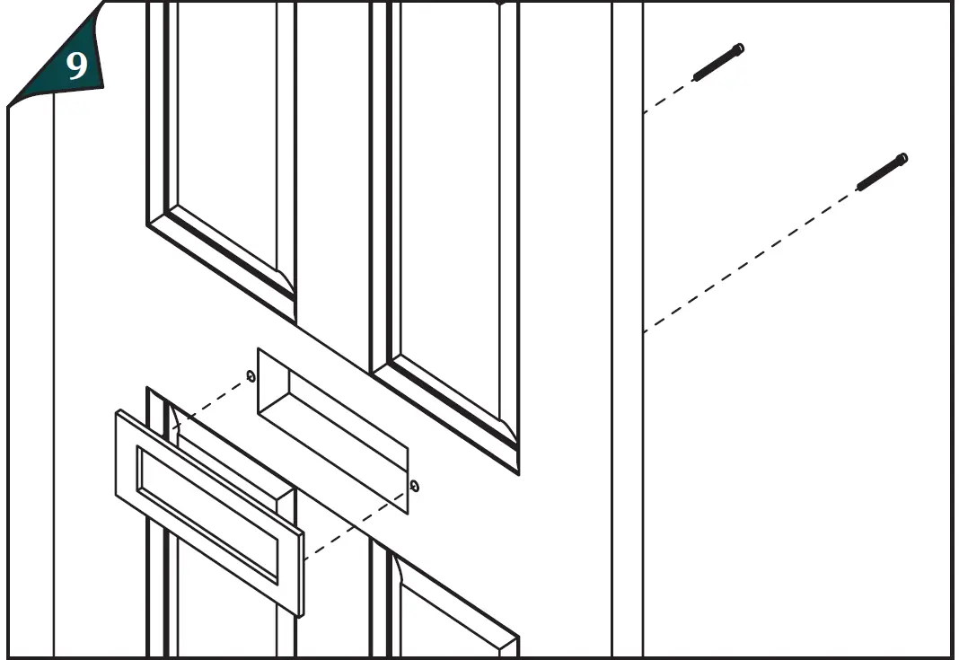 plank KEATS Elegant Brass Letter Plate 09