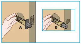 Kwikset Kevo Smart Locks - Install the latch and strike B