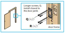 Kwikset Kevo Smart Locks - Install the latch and strike E