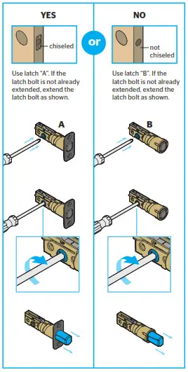 Kwikset Kevo Smart Locks - Install the latch and strike