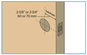 Kwikset Kevo Smart Locks - Prepare the door and check dimensions B