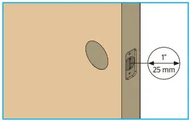 Kwikset Kevo Smart Locks - Prepare the door and check dimensions C