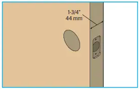 Kwikset Kevo Smart Locks - Prepare the door and check dimensions D