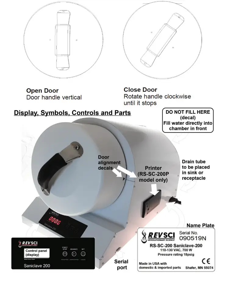 REVSCI-RS-SC-200-Saniclave-Front-Loader-Series-Sterilizer-FIG-1
