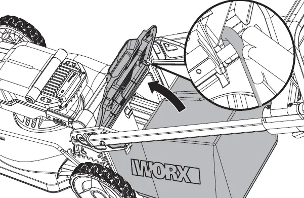 WORX WG748E Battery-Powered Lawn Mower 6