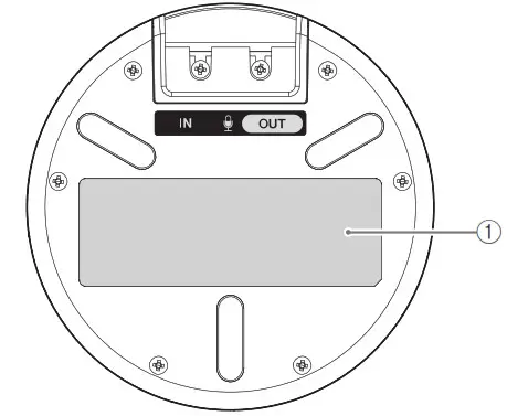 YAMAHA YVC-1000 Extension Microphone - Microphone (YVC-MIC1000) Bottom